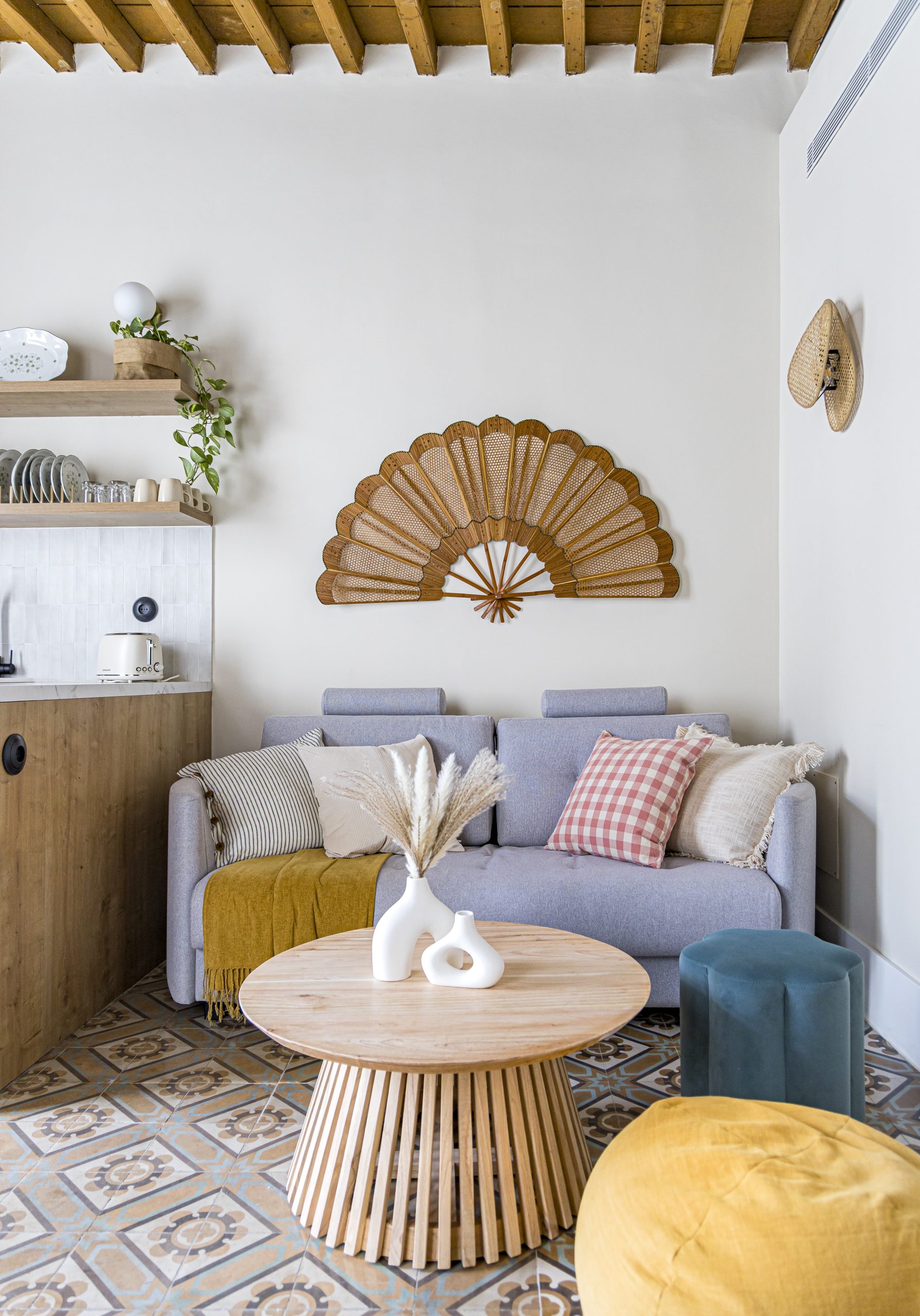 sofás y decoración del salón